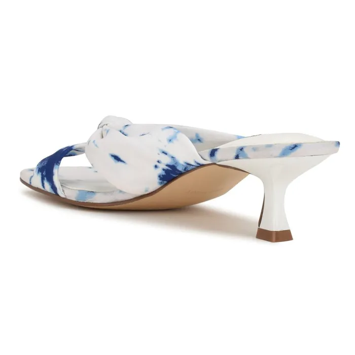 Dipa Heeled Slide Sandals Whiteblue Tie Dye Women Nine West Heeled Dipa Heeled Slide Sandals Whiteblue Tie Dye Women Nine West Heeled
