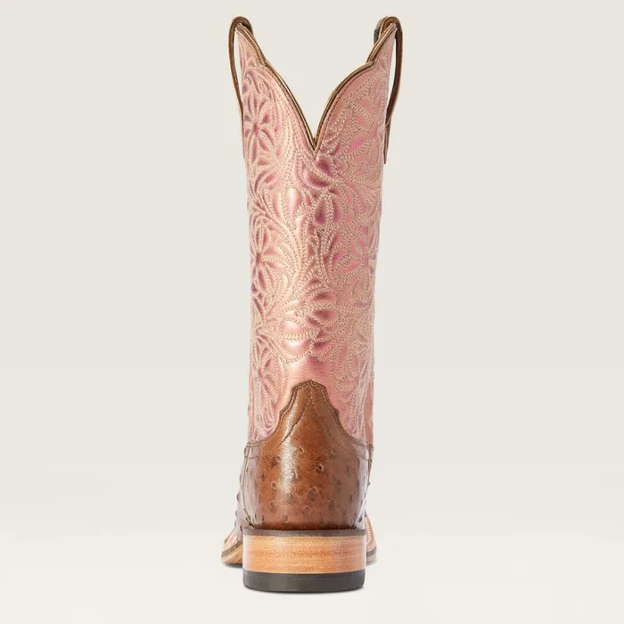 Donatella Western Boot Distressed Chocolate Full Quil Women Ariat Western Boots
