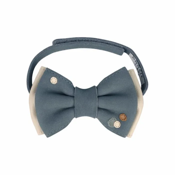 Donsje Amsterdam Accessories Baby Benjamyn Bow Tie Blue Stone Leather