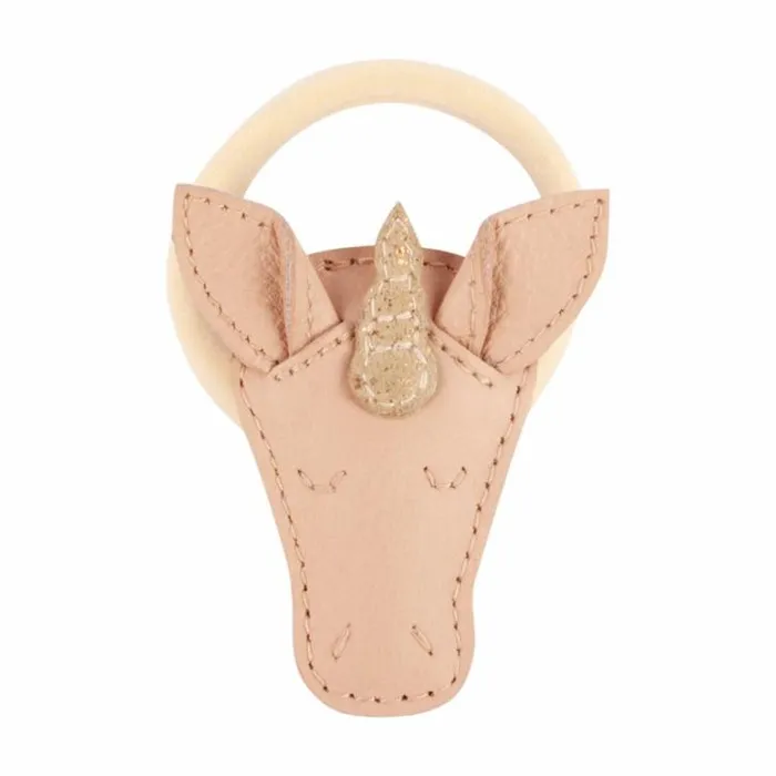 Donsje Amsterdam Accessories Baby Josy Special Hair Tie Light Rose Leather