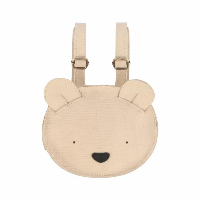 Donsje Amsterdam Accessories Baby Kapi Special Backpack Cream Scored Leather
