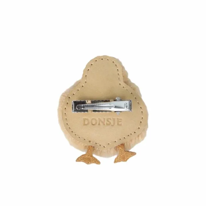 Donsje Amsterdam Accessories Baby Lipu Clip Camel Soft Faux Fur