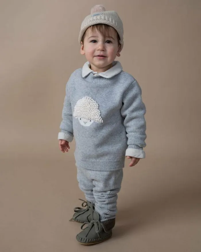 Donsje Amsterdam Accessories Baby Mackle Hat White Almond Melange