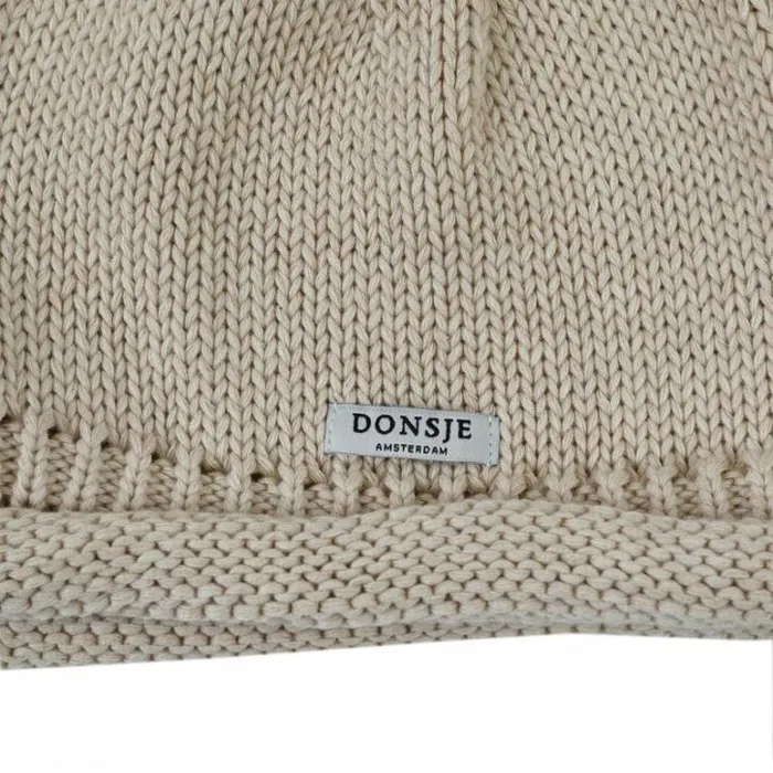 Donsje Amsterdam Accessories Baby Mackle Hat White Almond Melange