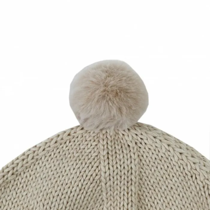 Donsje Amsterdam Accessories Baby Mackle Hat White Almond Melange