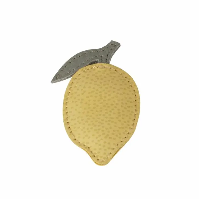Donsje Amsterdam Accessories Baby Nanoe Fruit Hairclip Canary Dotted Nubuck