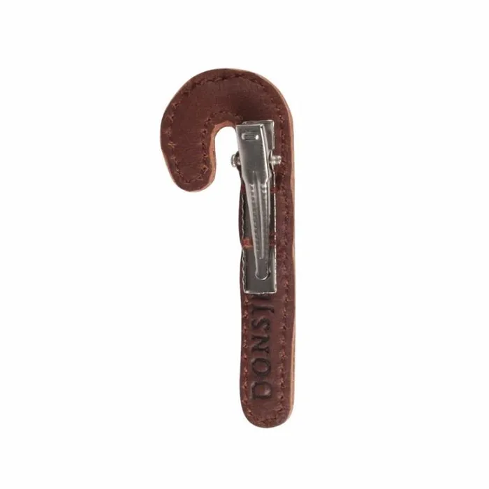 Donsje Amsterdam Accessories Baby Wonda Hairclip Burgundy Classic Leather