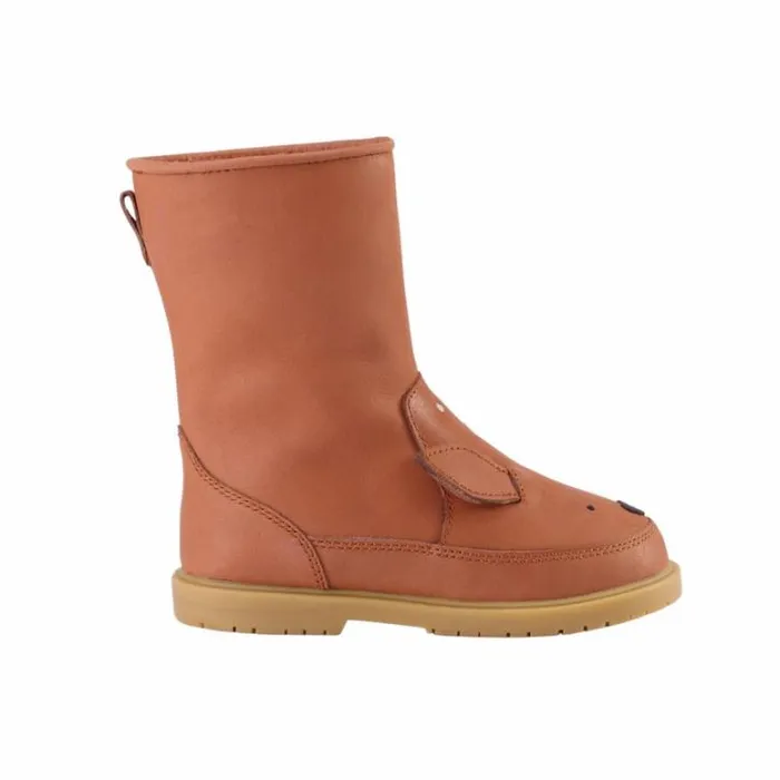 Donsje Amsterdam Animal Styles Boys Wadudu Classic Boots Walnut Leather