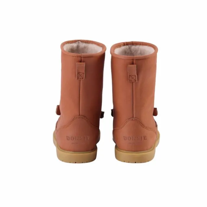 Donsje Amsterdam Animal Styles Boys Wadudu Classic Boots Walnut Leather
