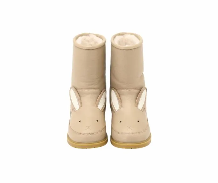 Donsje Amsterdam Animal Styles Girls Wadudu Classic Boots Taupe Leather