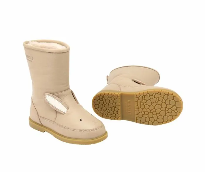 Donsje Amsterdam Animal Styles Girls Wadudu Classic Boots Taupe Leather