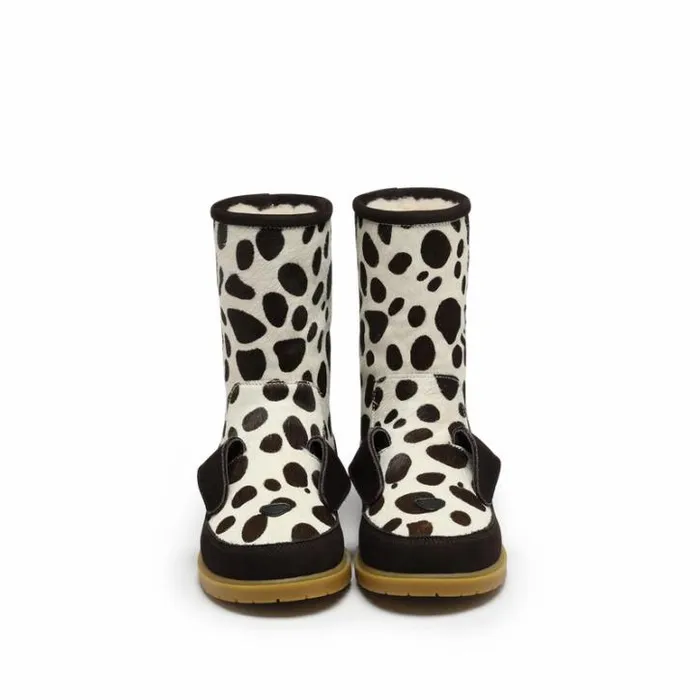 Donsje Amsterdam Animal Styles Girls Wadudu Exclusive Boots Spotted Cow Hair
