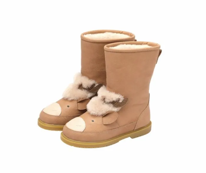 Donsje Amsterdam Animal Styles Girls Wadudu Exclusive Boots Truffle Leather