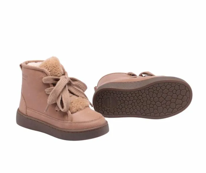 Donsje Amsterdam Ankle Boots Boys Flinn Hazelnut Leather