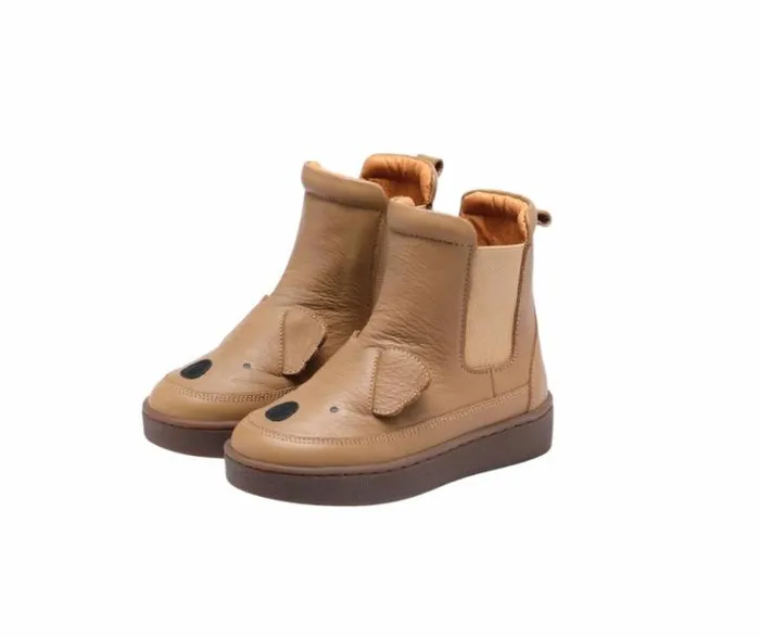 Donsje Amsterdam Ankle Boots Boys Thuru Classic Boots Truffle Leather