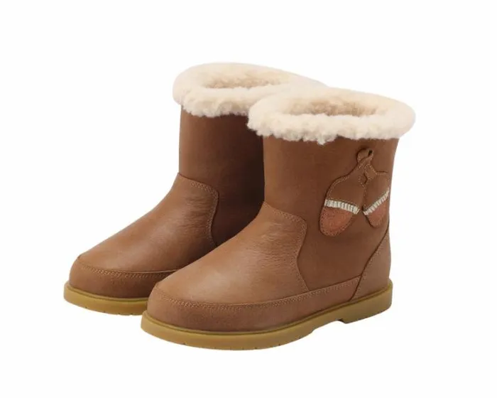 Donsje Amsterdam Ankle Boots Boys Trene Boots Chestnut Leather