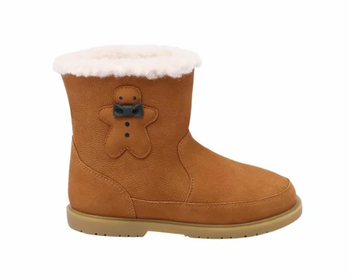 Donsje Amsterdam Ankle Boots Boys Trene Camel Betting Leather