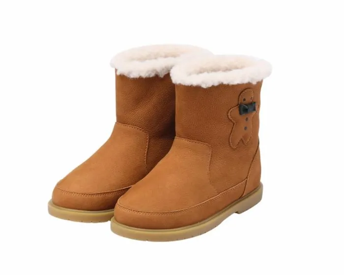 Donsje Amsterdam Ankle Boots Boys Trene Camel Betting Leather