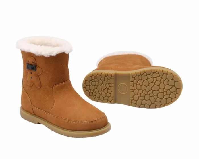 Donsje Amsterdam Ankle Boots Boys Trene Camel Betting Leather