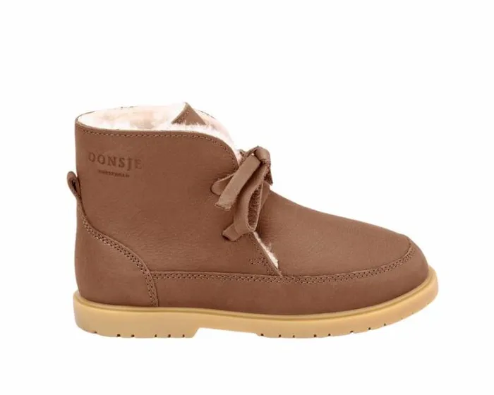 Donsje Amsterdam Ankle Boots Girls Buddy Chestnut Leather