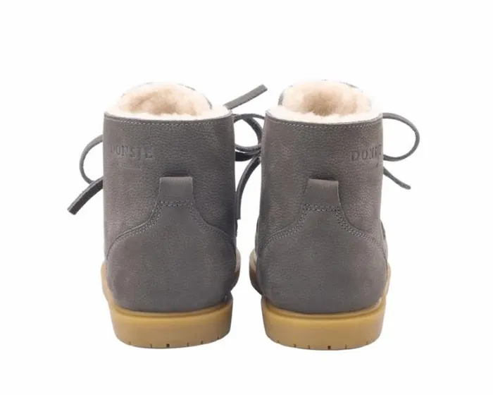Donsje Amsterdam Ankle Boots Girls Buddy Grey Betting Leather