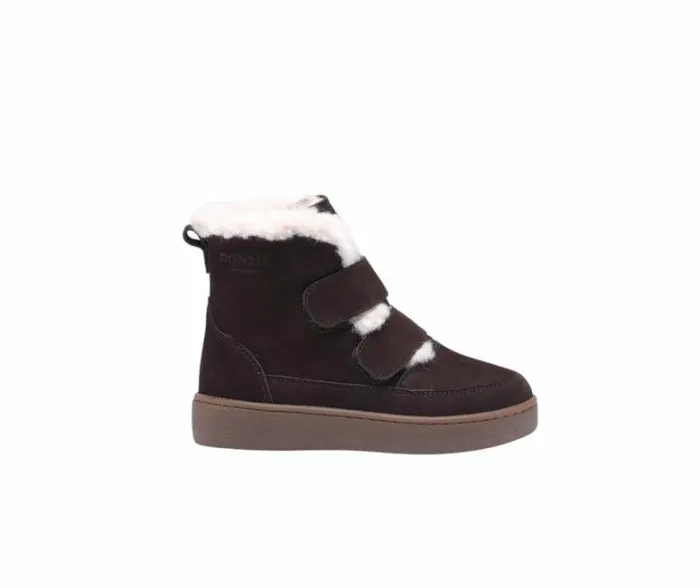 Donsje Amsterdam Ankle Boots Girls Clenn Boots Dark Brown Nubuck