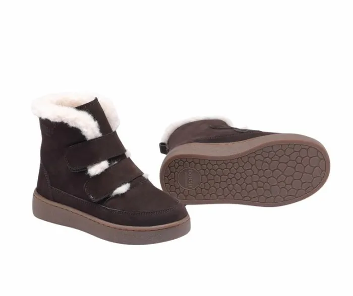 Donsje Amsterdam Ankle Boots Girls Clenn Boots Dark Brown Nubuck