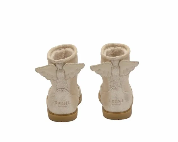 Donsje Amsterdam Boots Girls Angela Boots Silver Metallic Leather