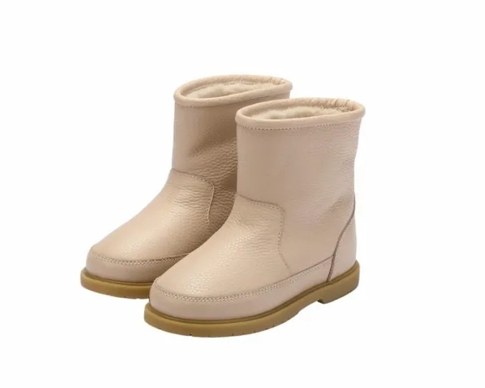 Donsje Amsterdam Boots Girls Elmis Light Rose Leather