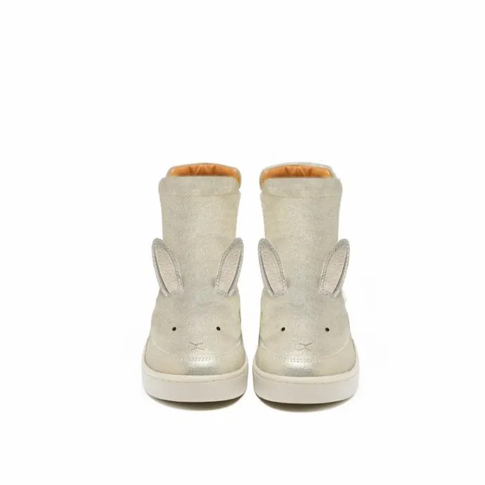 Donsje Amsterdam Boots Girls Theera Boots Silver Metallic Leather
