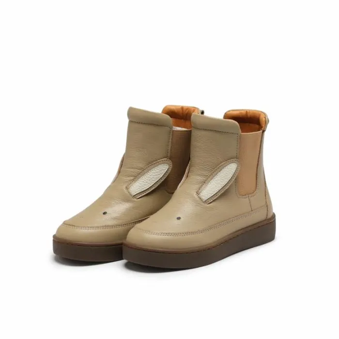 Donsje Amsterdam Boots Girls Thuru Classic Boots Taupe Leather