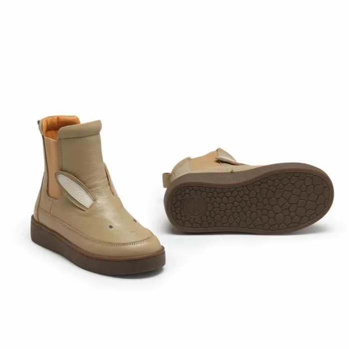 Donsje Amsterdam Boots Girls Thuru Classic Boots Taupe Leather