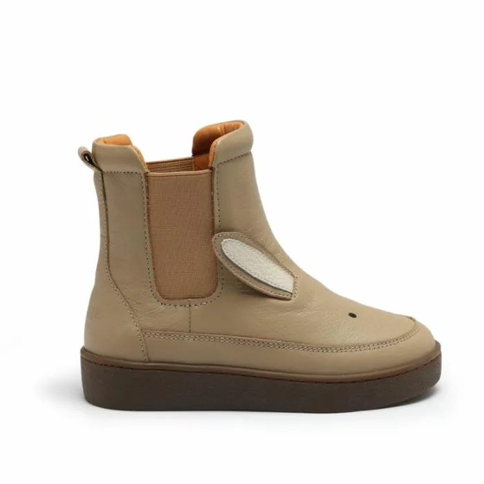 Donsje Amsterdam Boots Girls Thuru Classic Boots Taupe Leather