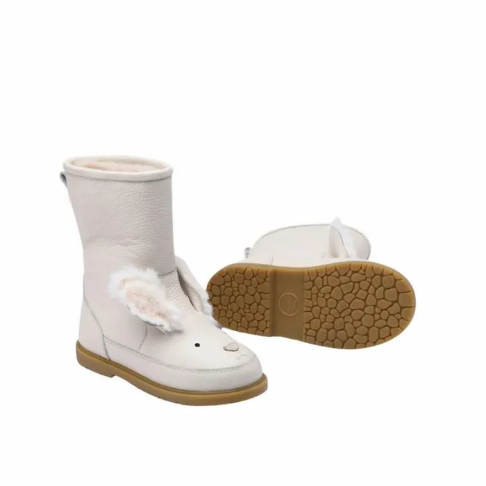 Donsje Amsterdam Boots Girls Wadudu Exclusive Boots Off White Leather