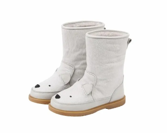 Donsje Amsterdam Boots Girls Wadudu Exclusive Off White Cow Hair