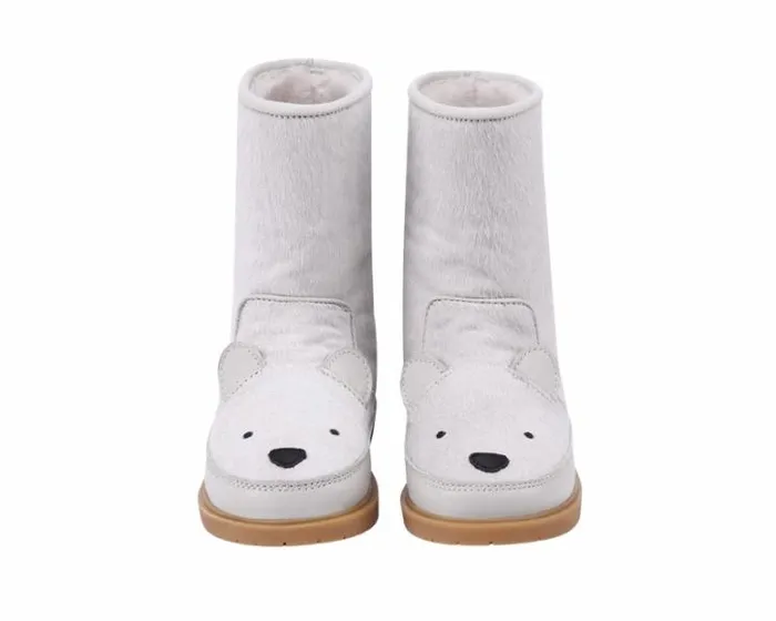 Donsje Amsterdam Boots Girls Wadudu Exclusive Off White Cow Hair