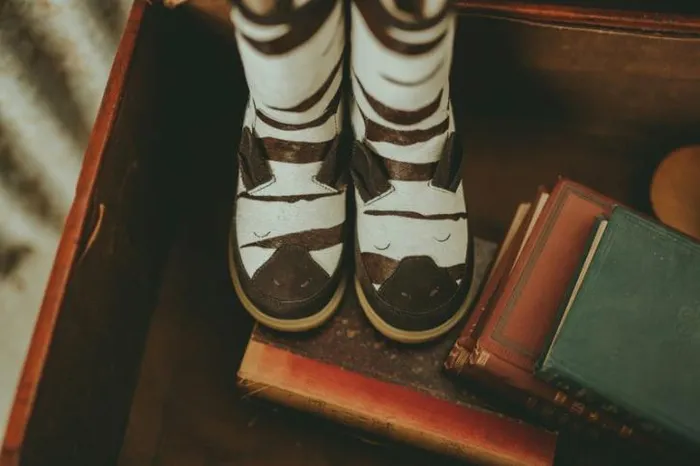 Donsje Amsterdam Boots Girls Wadudu Exclusive Zebra Striped Cow Hair