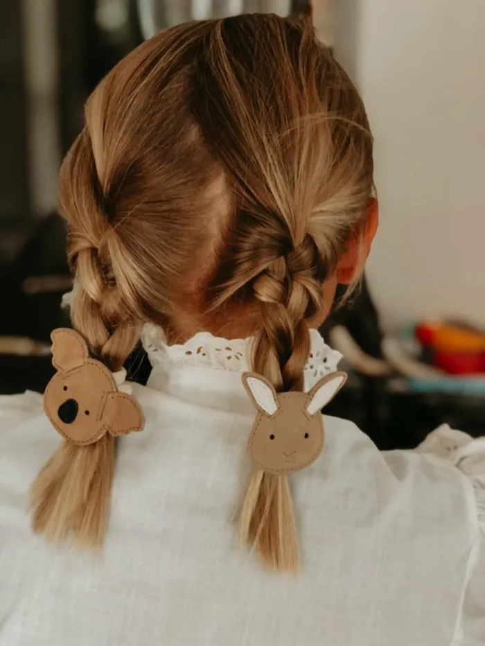 Donsje Amsterdam Clips Boys Josy Classic Hairclip Taupe Nubuck