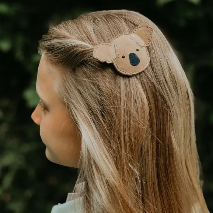 Donsje Amsterdam Clips Boys Josy Classic Hairclip Truffle Nubuck