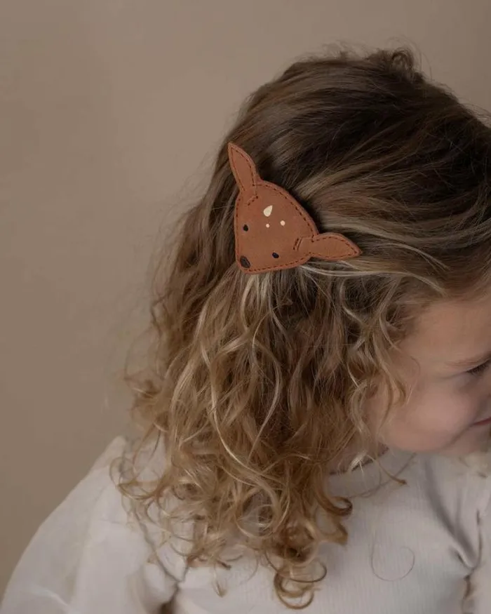 Donsje Amsterdam Clips Boys Josy Classic Hairclip Walnut Nubuck
