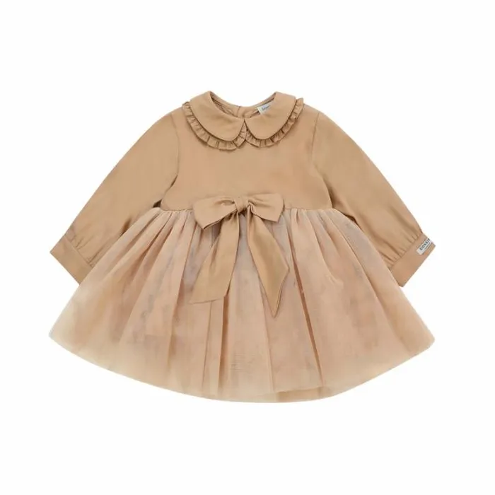 Donsje Amsterdam Dresses and Skirts Baby Diano Dress Sand