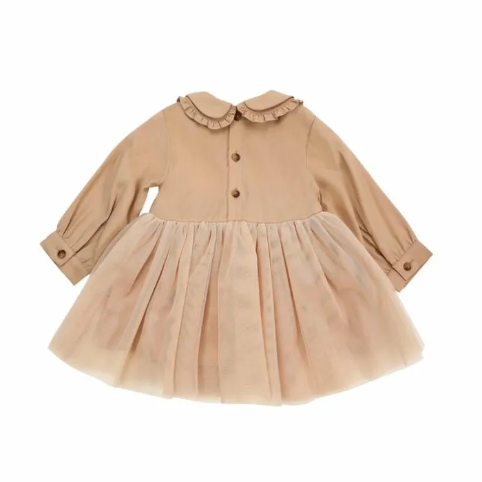 Donsje Amsterdam Dresses and Skirts Baby Diano Dress Sand
