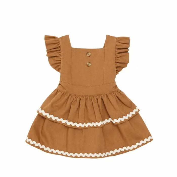 Donsje Amsterdam Dresses and Skirts Baby Gine Dress Rose Brown