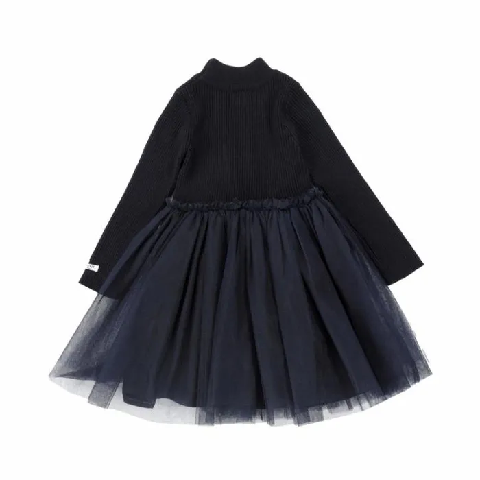 Donsje Amsterdam Dresses and Skirts Baby Lotus Dress Night Blue