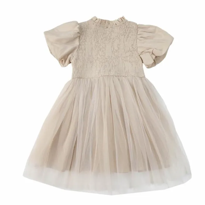 Donsje Amsterdam Dresses and Skirts Girls Ambre Dress Warm White