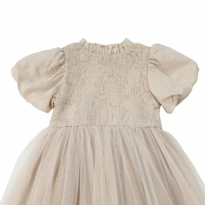 Donsje Amsterdam Dresses and Skirts Girls Ambre Dress Warm White