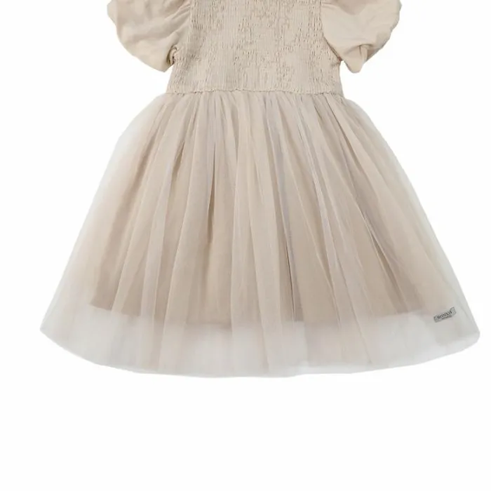 Donsje Amsterdam Dresses and Skirts Girls Ambre Dress Warm White