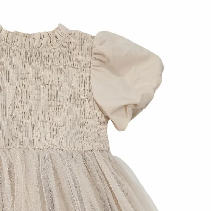 Donsje Amsterdam Dresses and Skirts Girls Ambre Dress Warm White