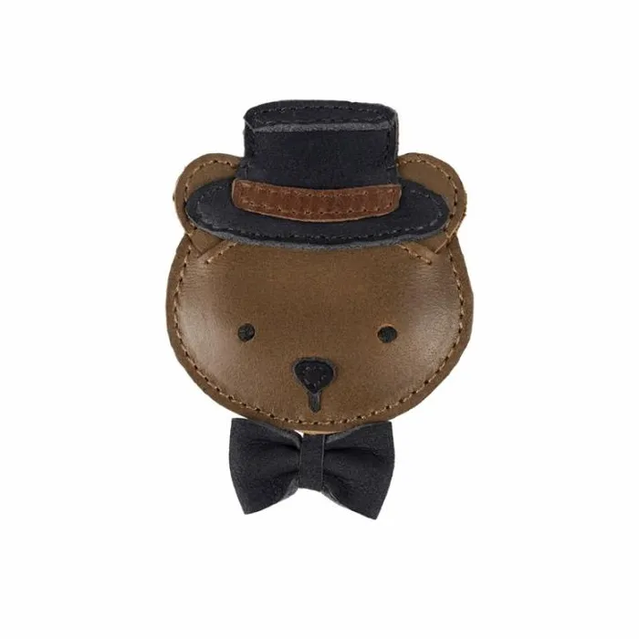 Donsje Amsterdam Hair Accessories Girls Ceesie Clip Cognac Classic Leather