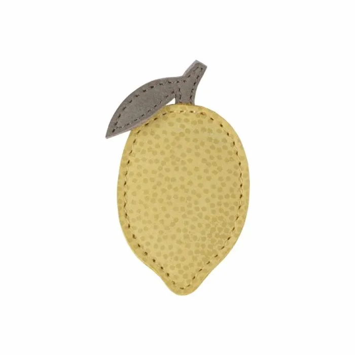 Donsje Amsterdam Hair Accessories Girls Nanoe Fruit Hair Tie Canary Dotted Nubuck